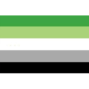 flag in black gray white and green